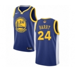 Youth Nike Golden State Warriors #24 Rick Barry Swingman Royal Blue Road 2018 NBA Finals Bound NBA Jersey - Icon Edition