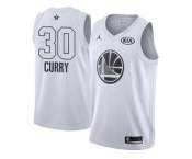 Youth Nike Golden State Warriors #30 Stephen Curry White NBA Jordan Swingman 2018 All-Star Game Jersey