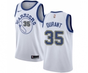 Youth Nike Golden State Warriors #35 Kevin Durant Swingman White Hardwood Classics NBA Jersey