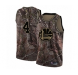 Youth Nike Golden State Warriors #4 Quinn Cook Swingman Camo Realtree Collection NBA Jersey