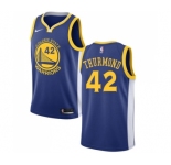 Youth Nike Golden State Warriors #42 Nate Thurmond Swingman Royal Blue Road NBA Jersey - Icon Edition