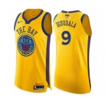 Youth Nike Golden State Warriors #9 Andre Iguodala Swingman Gold 2018 NBA Finals Bound NBA Jersey - City Edition