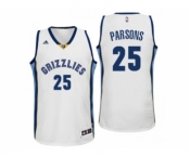 Men Memphis Grizzlies #25 Chandler Parsons Home White New Swingman Jersey