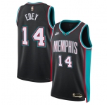 Men's Memphis Grizzlies #14 Zach Edey Black 2025 Classic Edition Stitched Basketball Jersey