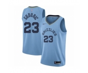 Men's Memphis Grizzlies #23 Marko Guduric Authentic Blue Finished Basketball Jersey Statement Edition