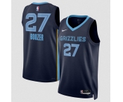 Men's Memphis Grizzlies #27 Cameron Boozer Navy 2026 Draft Icon Edition Stitched Jersey
