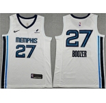 Men's Memphis Grizzlies #27 Cameron Boozer White 2026 Draft Association Edition Stitched Jersey
