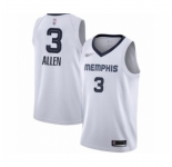 Men's Memphis Grizzlies #3 Grayson Allen Authentic White Finished Basketball Jersey - Association Edition