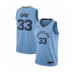 Men's Memphis Grizzlies #33 Marc Gasol Authentic Blue Finished Basketball Jersey Statement Edition