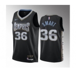 Men's Memphis Grizzlies #36 Marcus Smart Black 2023 Draft City Edition Stitched Basketball Jersey1