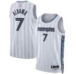 Men's Memphis Grizzlies #7 Santi Aldama Gray 2025-26 City Edition Swingman Stitched Jersey