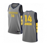 Men's Nike Memphis Grizzlies #14 Brice Johnson Authentic Gray NBA Jersey - City Edition