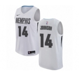 Men's Nike Memphis Grizzlies #14 Brice Johnson Authentic White NBA Jersey - City Edition