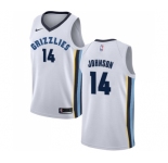 Men's Nike Memphis Grizzlies #14 Brice Johnson Swingman White NBA Jersey - Association Edition