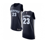 Men's Nike Memphis Grizzlies #23 Ben McLemore Authentic Navy Blue Road NBA Jersey - Icon Edition