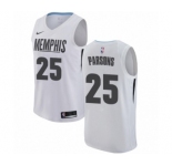 Men's Nike Memphis Grizzlies #25 Chandler Parsons Authentic White NBA Jersey - City Edition