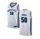 Men's Nike Memphis Grizzlies #50 Bryant Reeves Authentic White NBA Jersey - Association Edition