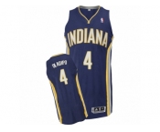 Men Adidas Indiana Pacers #4 Victor Oladipo Authentic Navy Blue Road NBA Jersey