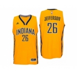 Men Indiana Pacers #26 Al Jefferson Alternate Gold New Swingman Jersey