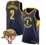 Men's Indiana Pacers #2 Andrew Nembhard Navy 2025 Finals Icon Edition Stitched Basketball Jersey