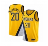 Men's Indiana Pacers #20 Doug McDermott Authentic Gold Finished Basketball Jersey - Statement Edition
