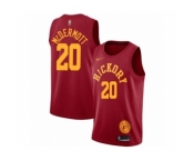 Men's Indiana Pacers #20 Doug McDermott Authentic Red Hardwood Classics Basketball Jersey