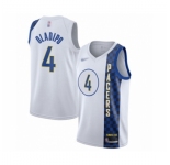 Men's Indiana Pacers #4 Victor Oladipo Swingman White Basketball Jersey 2019-20 City Edition