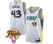 Men's Indiana Pacers #43 Pascal Siakam White 2024-25 City Edition Stitched Basketball Jersey