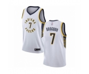 Men's Indiana Pacers #7 Malcolm Brogdon Authentic White Basketball Jersey - Association Edition