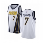 Men's Indiana Pacers #7 Malcolm Brogdon White Swingman Jersey - Earned Edition