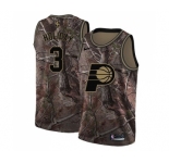 Men's Nike Indiana Pacers #3 Aaron Holiday Swingman Camo Realtree Collection NBA Jersey