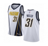 Men's Nike Indiana Pacers #31 Reggie Miller White Swingman Jersey - Earned Edition