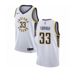 Men's Nike Indiana Pacers #33 Myles Turner Swingman White NBA Jersey - Association Edition