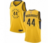 Men's Nike Indiana Pacers #44 Bojan Bogdanovic Swingman Gold NBA Jersey Statement Edition