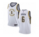 Men's Nike Indiana Pacers #6 Cory Joseph Swingman White NBA Jersey - Association Edition