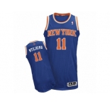 Men Adidas New York Knicks #11 Frank Ntilikina Authentic Royal Blue Road NBA Jersey