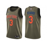 Men Nike New York Knicks #3 John Starks Green Salute to Service NBA Swingman Jersey