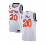 Men's Nike New York Knicks #20 Kevin Knox Authentic White NBA Jersey - Association Edition
