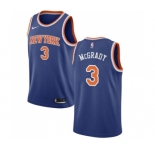 Men's Nike New York Knicks #3 Tracy McGrady Swingman Royal Blue NBA Jersey - Icon Edition
