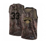 Men's Nike New York Knicks #33 Patrick Ewing Swingman Camo Realtree Collection NBA Jersey