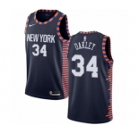 Men's Nike New York Knicks #34 Charles Oakley Authentic Navy Blue NBA Jersey - 2018-19 City Edition