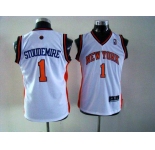 nba new york knicks #1 stoudemire white