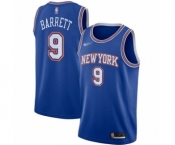 Women's New York Knicks #9 RJ Barrett Swingman Blue Basketball Jersey - Statement Edition