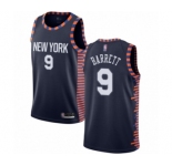 Women's New York Knicks #9 RJ Barrett Swingman Navy Blue Basketball Jersey - 2018-19 City Edition