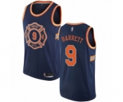 Women's New York Knicks #9 RJ Barrett Swingman Navy Blue Basketball Jersey - City Edition