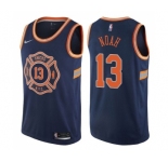 Women's Nike New York Knicks #13 Joakim Noah Swingman Navy Blue NBA Jersey - City Edition