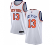 Women's Nike New York Knicks #13 Mark Jackson Swingman White NBA Jersey - Association Edition