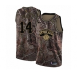 Women's Nike New York Knicks #14 Allonzo Trier Swingman Camo Realtree Collection NBA Jersey