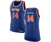 Women's Nike New York Knicks #14 Anthony Mason Swingman Royal Blue NBA Jersey - Icon Edition