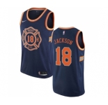 Women's Nike New York Knicks #18 Phil Jackson Swingman Navy Blue NBA Jersey - City Edition